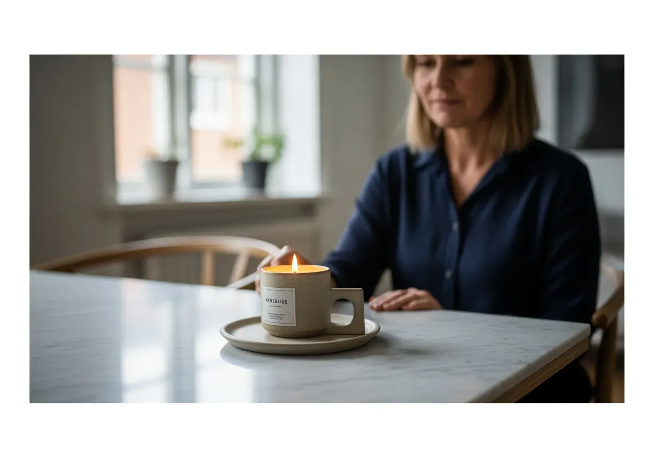 Cederljus i keramik och marmor