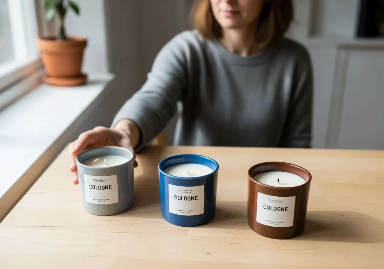 Kölnvatten i keramiska doftljus