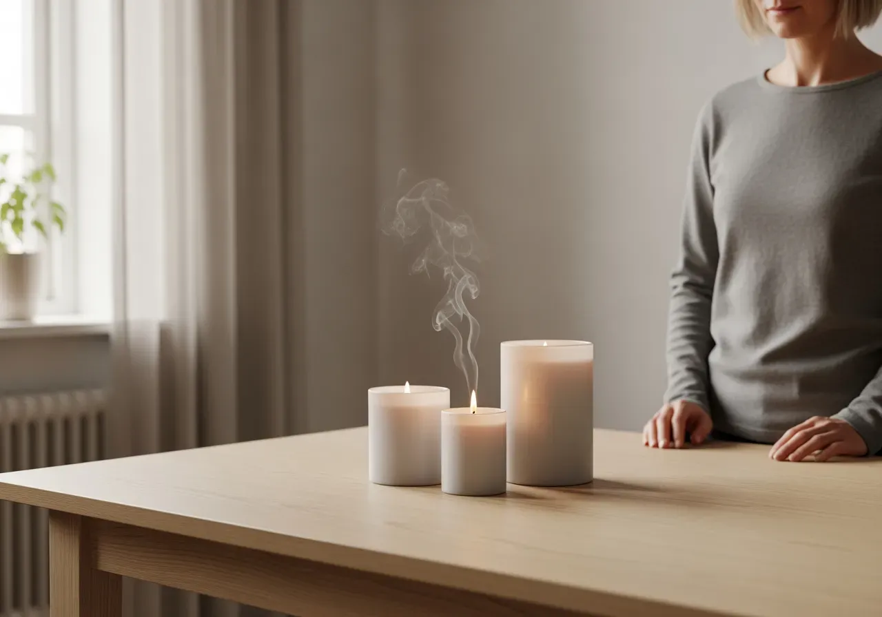 Brinntid och doftspridning i doftljus