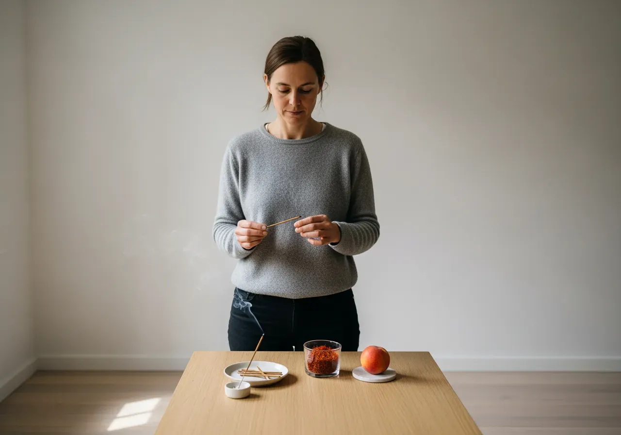 Doftguide saffran rökelse persika