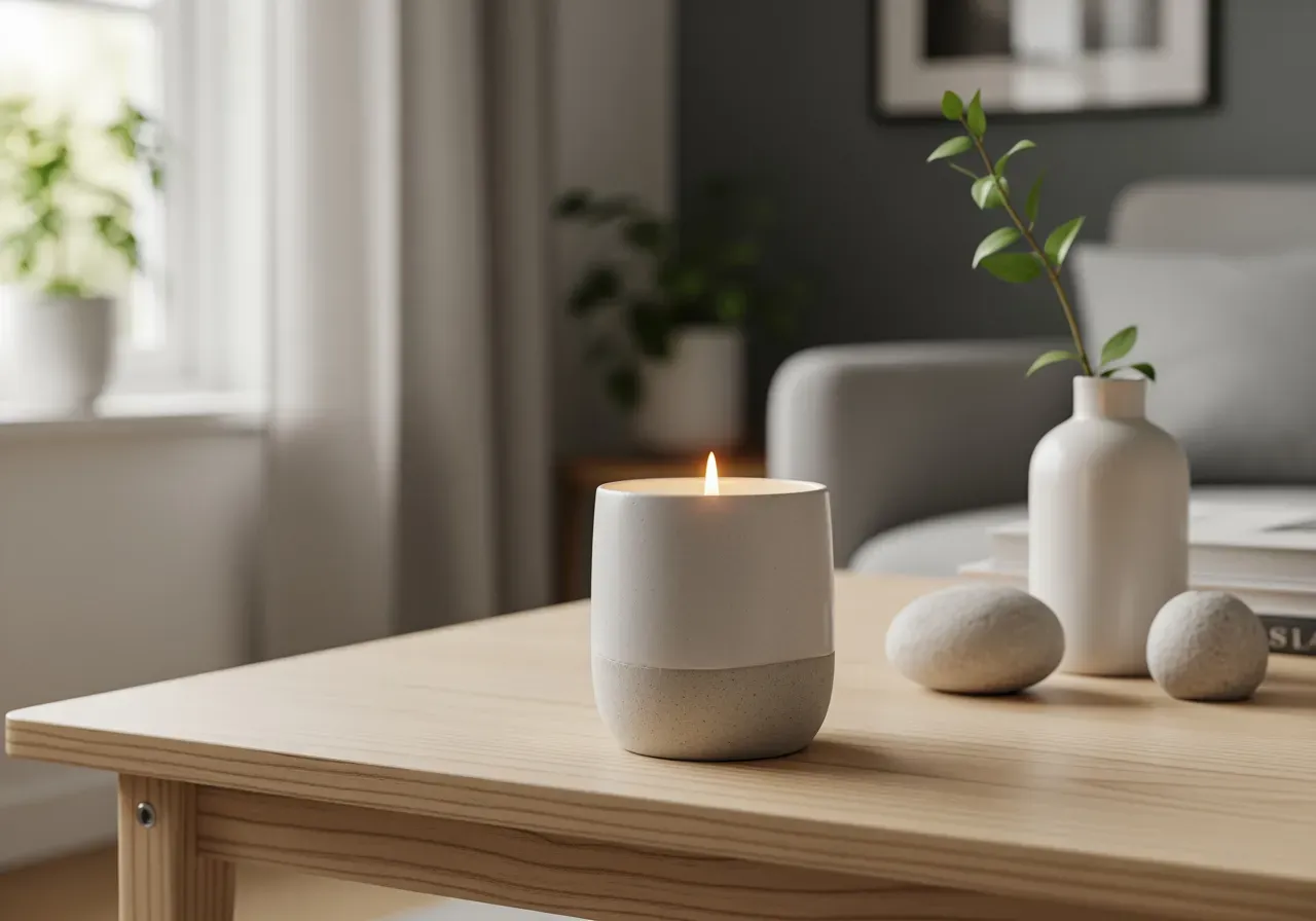 Keramikljus utan lock i hemmet