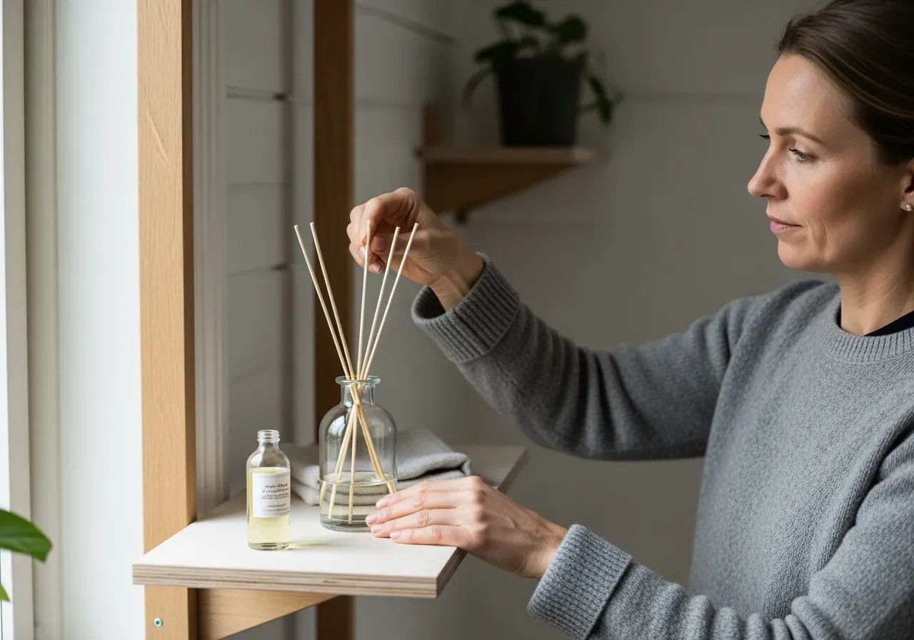 Placering och vård av doftpinnar