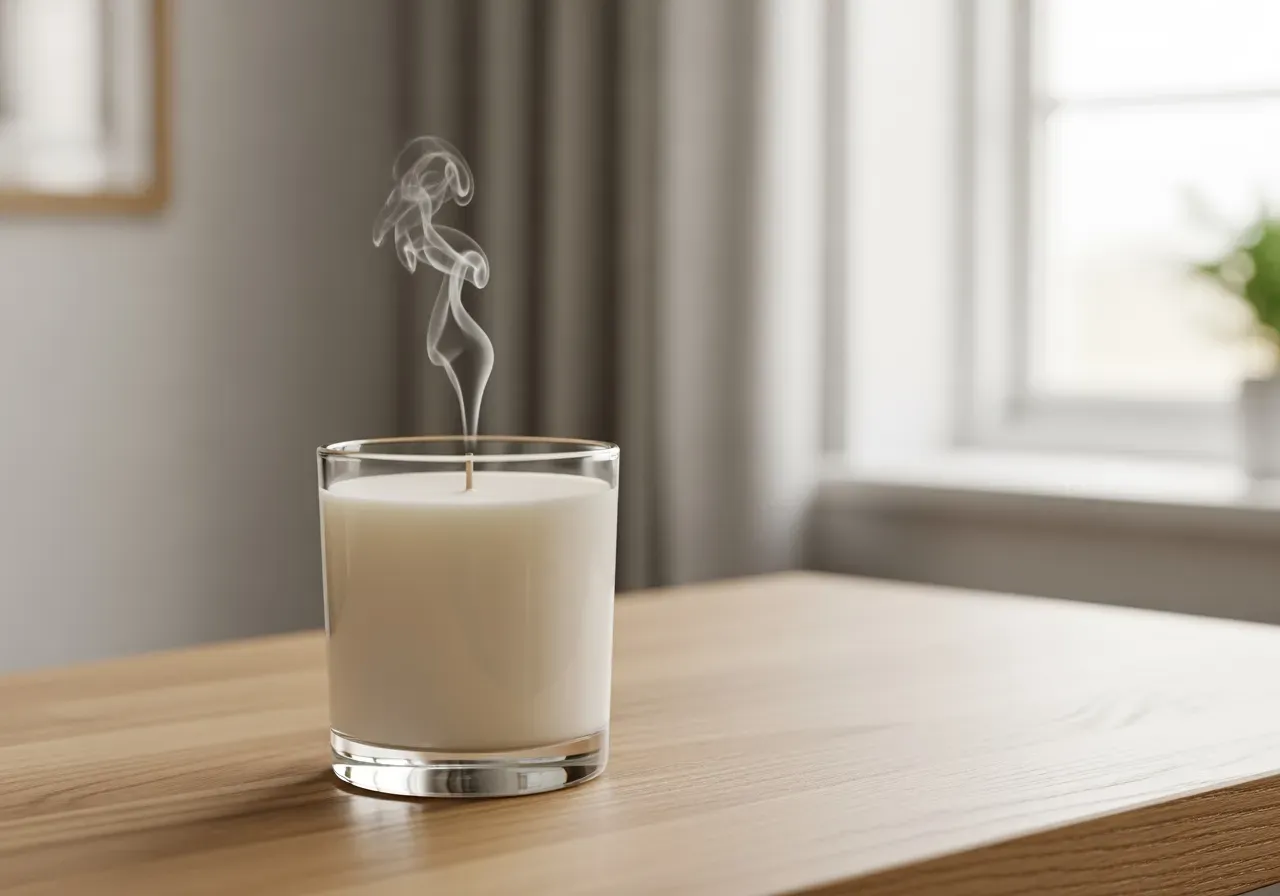 Doftljus ambra och vetiver